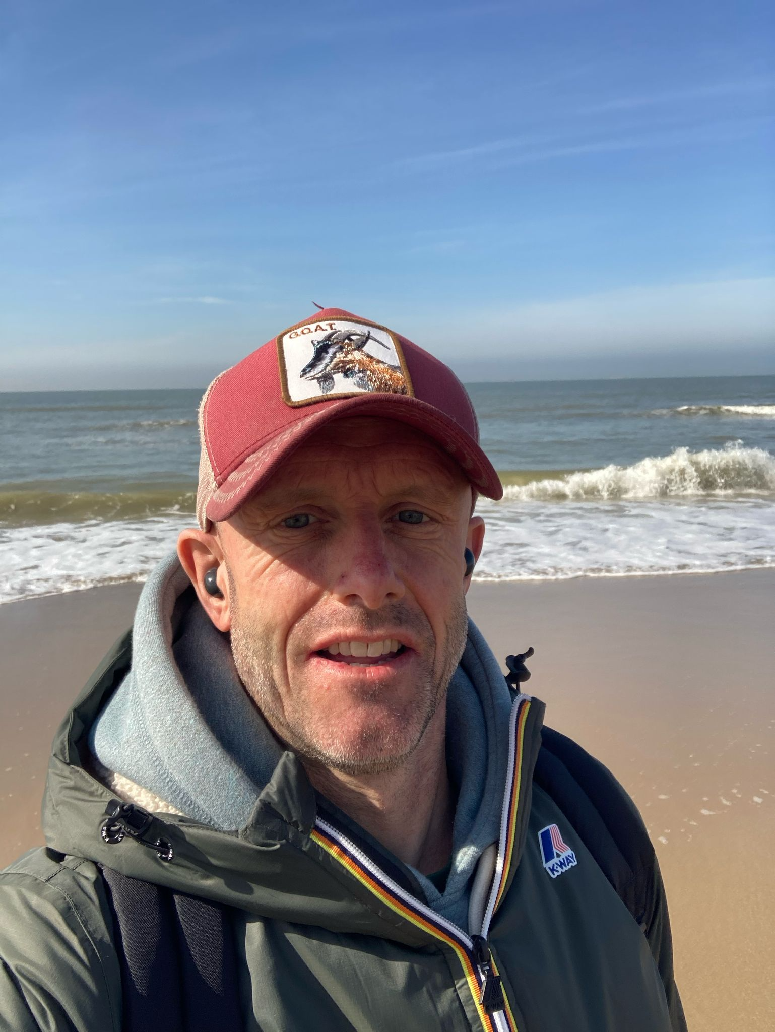 Lieven Cnudde aan zee